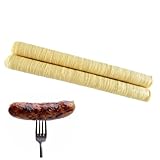 2Pack 14m Long Casings Skins, Roast Sausage Casings, 24mm Diameter Hog Casing for Making Air-Dried Sausages, Roasted Sausages and Hot Dogs