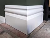 Ogee PVC Skirting Board White - 2M (125mm Tall)