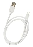 iTechCover USB Cable Charging Cord/Charger Power Lead Wire Compatible with Creative Zen V/V Plus/Mozaic/X-Fi/Stone/Stone / (1m / 3.3ft) / White
