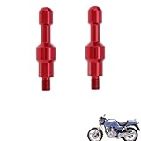 2PCS motorcycle mirror plugs Compatible with Honda XBR500,accessories tuning, can be used as mobile phone holder or balance bar base(Red)