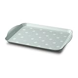 Zeal G201G Melamine Dotty Serving Design Tray (30x21cm) Sage Green