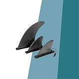 Glory Boards Premium SUP Fin Set - 1x Center Fin + 2x Side Fin - Slide-In System for Naish, Star Board, Fanatic, JP Australia, RRD, Mistral, Red Paddle, NSP, Bic, Aqua Marina