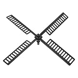 Garneck Garden Windmill Leaf Replacement Plastic Windmill Parts Outdoor Decorative