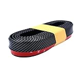 Car Front Bumper Lip Spoiler Splitter for Laguna 2008-2012,Side Splitter Diffuser Protection Deflector Body Kit Guards,E-Black carbon fiber