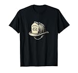 Fireman's Helmet that reads Fahrenheit 451 T-Shirt