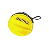1 PC SHLPDFM Yellow Diesel Fuel Cap Fuel Tank Cap LR053666 Fits for Land Rover Discovery 3 4 5 Range Rover Evoque/Sport TDV6 Jaguar XF