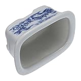 TOYANDONA Blue and White Porcelain Flowerpot Teacup Planters Bonsai Pot Blue and White Porcelain Vase Lotus Flower Ceramic Planters Ceramic Small China Flower s Ceramics