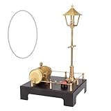 NULA RETROL Mini Steam Generator and Lamp Scene Model Set, Steam Engine Model Accessories Physical Science STEM Hobby Toy for Mechanical Engine Lovers