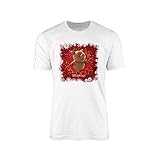 Percy Sweets Pig T-Shirt -Christmas Advert Character Top Merch Gift Secret Santa 100% Combed Cotton High-Density Extreme Comfort (White, Medium)