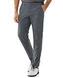 33,000ft Men's Golf Trousers Lightweight Golf Pants Stretch Quick Dry Breathable Work Causual Pants for Golfing with Pockets Grey 34W*32L