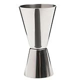 BarCraft Cocktail Jigger Dual Spirit Measure Cup, Stainless Steel, 25ml/50ml