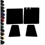 AUTOSTYLE Tailored Black Velour Carpet Car Mats to fit - Triumph Mayflower from 1950-1953 with BEIGE BINDING