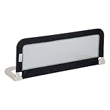 Safety 1st Portable Bed Rail, 106 x 42cm,Foldable Bed Guard for Toddler Bed, 18 Months – 5 Years, Portable Travel Bed Guard, Mesh Fabric, Easy to Install, Automatic Lock, Easy to Transport, Dark Grey