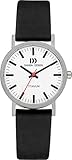 Danish Design IV14Q199 Titanium Case White Dial Leather Strap Ladies' Watch, Strap.