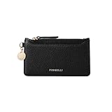 Fiorelli Women's Luna Elongated Card Case, Credit Card Holder, Slim Wallet, Black Faux Leather