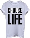 New Spirit Original Choose Life Unisex T-Shirt Novelty Men Women Nerd Funny Geek White