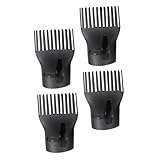 TOVINANNA 4pcs High-temperature Duckbill Hair Dryer Nozzle Plastic Blow Flat Nozzle Attachments with Streamlined Airflow for Precise Styling Heat Resistant Concentrators for Salon and Home