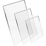Pixly® Crystal Clear Acrylic Perspex Plastic Sheet | Transparent | A5 A4 A3 | 2mm/3mm/5mm Thickness - Multipurpose Crafting, DIY and More (Thickness: 2mm, A4-210mm x 297mm)