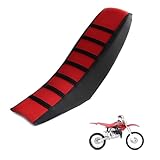 dirt bike seat cover Compatible with Honda CR 85 ，dirtbike seat cover Sun protection and anti-slip, motorcycle accessories (Black red)