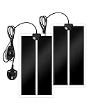 GlowUp 7W Reptile Vivarium Heat Mats, Pets Heating Pad with Temperature Adjustment, Amphibian Tank Warmer for Reptiles, Turtles, Snakes, Lizard, Gecko, Removable Under Tank Reptile Heating Mat, (2X)