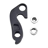 Zilimontt Aluminium Alloy Rear Derailleur Gear Mech Hanger Hook for Merida Frames, Black Replacement Tail Hook Bracket with Screws, Cycling Component for Road or(1pc)