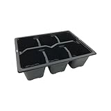 Oakland Gardens 6 Cells Multi Cell Tray Bedding Pack Plug Plant Half Size Seed Trays Inserts With Holes Pack of 20