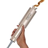 TYMO Hair Curler Automatic Rotating - CurlPro Plus Long Barrel Curling Wand for Long Hair, Ceramic Curling Iron for Women, Anti-Scald, Tangle-Free, 600M Ionic, Dual Voltage, Gold, 25 mm