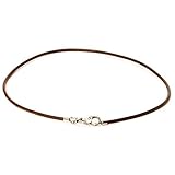 Trollbeads Leather Necklace, Brown, 45 cm / 17.7 inch