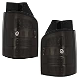 XYZ Parts Styling Upgrade Rear Back Tail Lights Lamps Compatible with VW Transporter T5.1 2010-2015 1 Rear Door Smoked LED Style Boxed 1 Pair Replacements