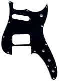 For Fender Duo-Sonic Offset HS Style Guitar Pickguard (3 Ply Black)
