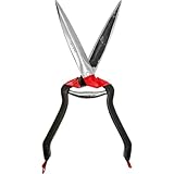 Jakoti Hand Shears (L30cm) One Handed Garden Shears for Grasses, Topiary & Pruning. Ultra Sharp Sheep Shears for Dagging, Shearing & Trimming. 15cm Carbon Steel Blades. Handcrafted Jakoti Garden Tools