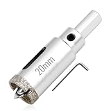 1PC 20mm Diamond Drill Bit with Center Pilot Hole, Diamond Hole Cutter, Professional Tile Hole Saw for Tile Glass Porcelain, Marble Ceramic Granite