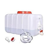 Food-Grade HDPE Water Storage Tank | 25L-200L Capacity Emergency Water Storage Tank | Heavy-Duty & Leak-Proof Plastic Water Tank | Multi-Purpose For Home, Farm, Outdoor Portable Camping Wate(Size:50L)