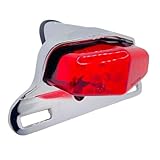 YHZRDMSK Brake Light Rear Universal Motorcycle Brake Lamp Rear Moto Stop License Plate Lucas Light Vintage Motorbike Tail Indicator Motorcycle Tail Light