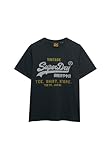 Superdry Men's Vl Heritage Relaxed Tee T-Shirt, Eclipse Navy, M