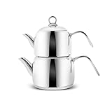 Karaca Urban Midi Metal Teapot Set - Caydanlık, Turkish Tea Maker, Kettle