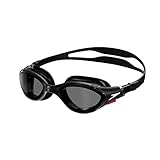 Speedo Adult Unisex Biofuse 2.0 Swimming Goggles Swimming Goggles, Black/White/Smoke, One Size