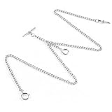 Pocket Watch Chains Albert T-Bar Chain Antique T Shaped Hanging Watch Chain 18 Inch