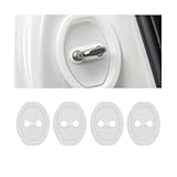 WENINETIES 4Pcs Car Door Lock Cover for FIAT Scudo II 2006-2016, Car Door Lock Protectors Deadening Shock Protector Decoration Accessories