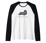 Chesapeake Bay Atlantic Ocean Whimsy Gray Harbor Seal Raglan Baseball Tee