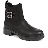Relife by Pavers Chunky Buckle Detail Ankle Boots - Black Size 3