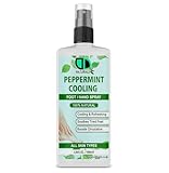 Peppermint Cooling Foot/Hand Spray – Revitalize and Refresh with a Refreshing Peppermint Formula, Soothes Tired Feet, Cooling Sensation, Reduces Odor, Boosts Circulation (100ml Spray)