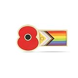 Official Royal British Legion Pride Flag Poppy Badge