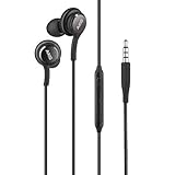 AKG Stereo In-Ear Headset for Samsung Galaxy S10, S10 Plus, S9, S9 Plus, S9 Duos, S9 Duos+, S8, S8 Plus, S8 Active, S7, S7 Edge, S6, S6 Edge, A8 2018, A8 Plus, Note 8 - Black (Black)