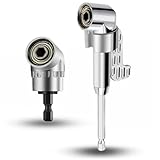 Right Angle Attachment Screwdriver Bit Drive Holder Magnetic Power Drill Adapter Chuck Tool 105 Degree 1/4 Screw Driver Impact for Power Drill Tool