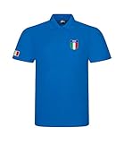 Italy Italian Adults Rugby Exclusive Retro Vintage Mens Womens Unisex Blue Polo Shirt, Great for Any Italy Italian Rugby Fans for 6 Nations and World Cup Available Upto XS - 7XL (XX-Large)