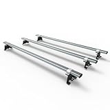 DEMARVAN Roof rack Compatible fittings to fit Vauxhall Vivaro 2019 onwards vans 3 Heavy Duty Oval Profile Bars Aero Tech – AT128