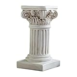 LOVIVER Creative Roman Pillar Statue Candelabra Plinth Base Figurine Greek Column White Pedestal Stand for Outdoor Patio Dinning Room Party Decor