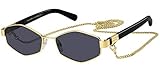 Marc Jacobs Marc 496/S Sunglasses, Gold, 55