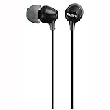 Sony MDR-EX15LP Wired In-Ear Headphones, Black (without microphone)